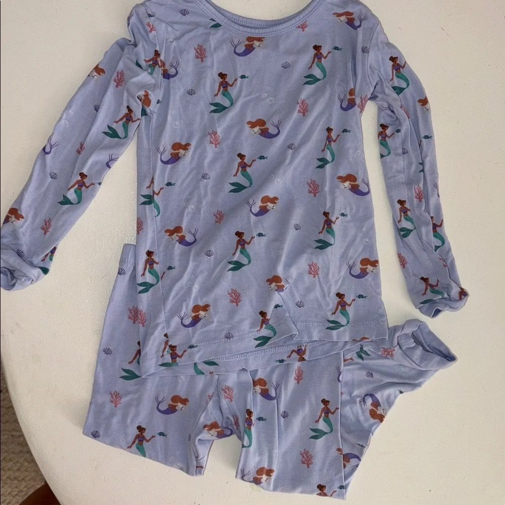 Kyte BABY mermaid bamboo Pajama Set 3T